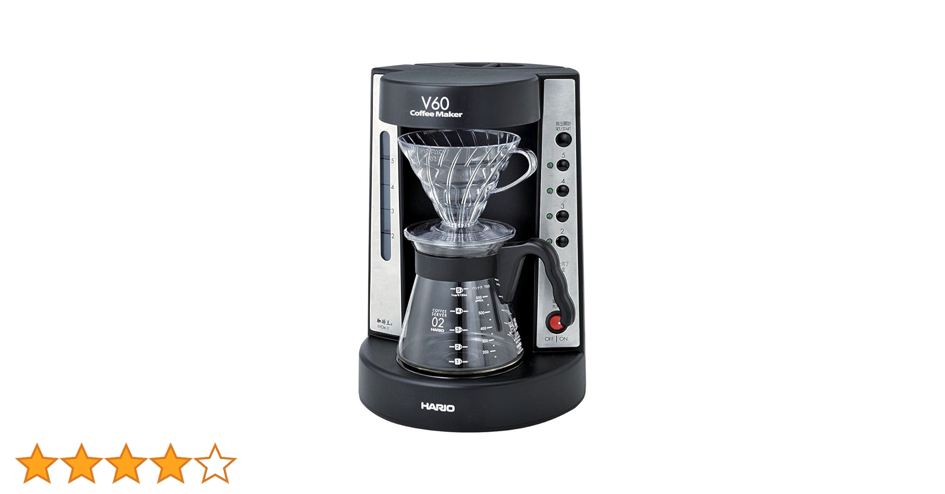 Amazon | HARIO V60 珈琲王コーヒーメーカー 2~5杯用 ブラック